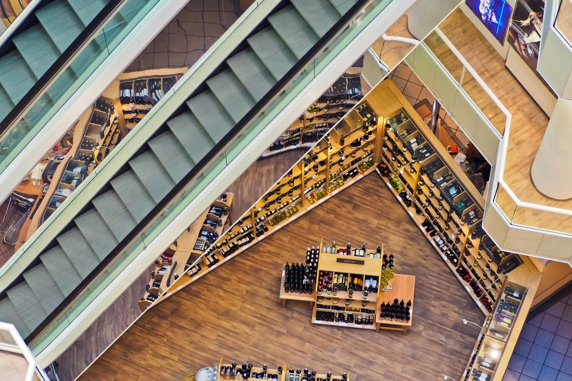 Top view of the Mall